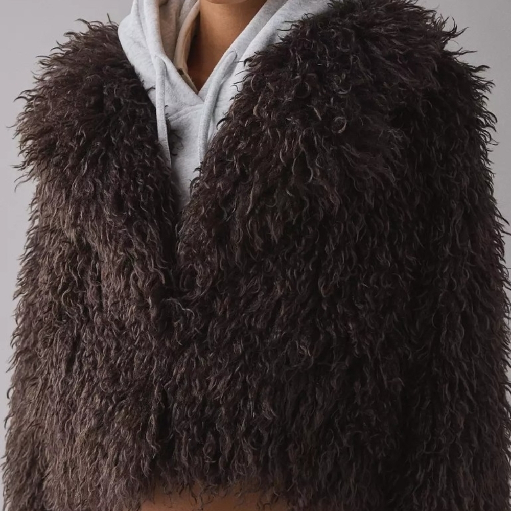 Women's Faux Fur Jacket - Black